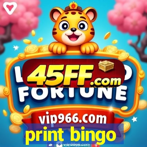 print bingo